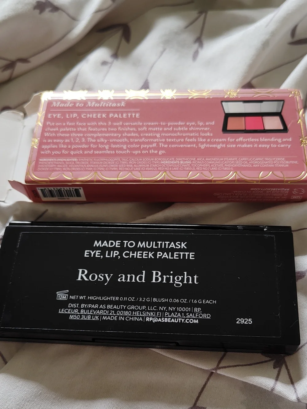Laura Geller Rosy and Bright Made To Multitask Eye Lip Cheek Palette